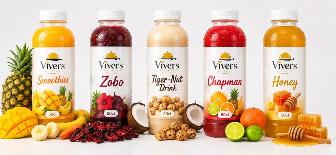 Vivers Kitchen drinks range for events