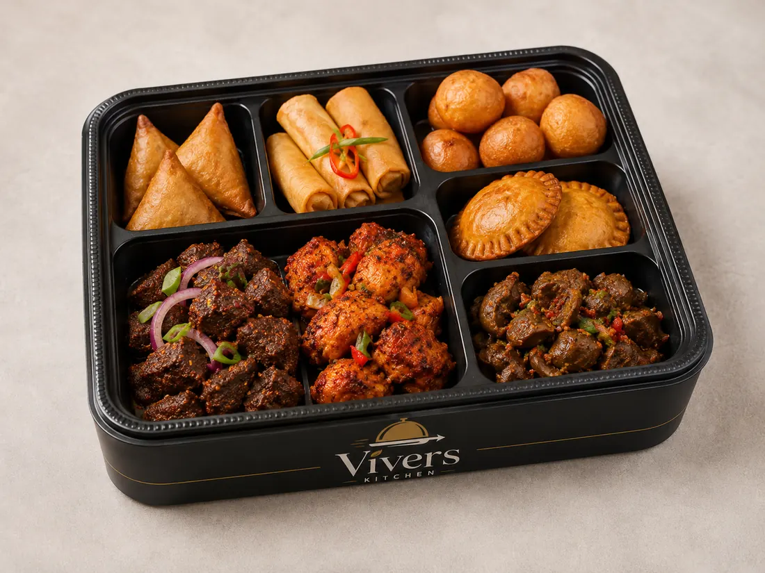 Vivers Kitchen finger foods platter for parties and events